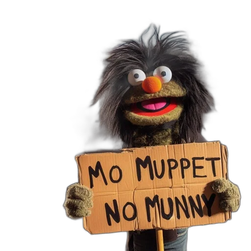 staff, animal, oversized, puppet transparent PNG cut-out