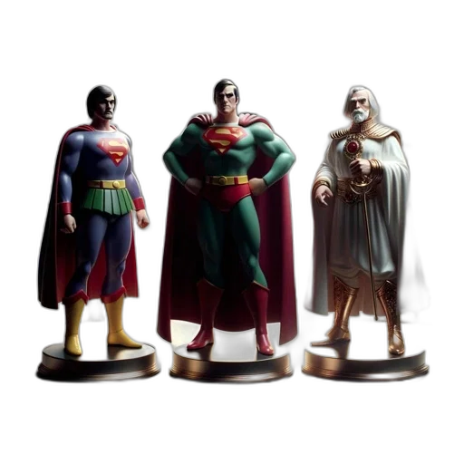 concept art, 3d render, comic book art, three transparent PNG cut-out