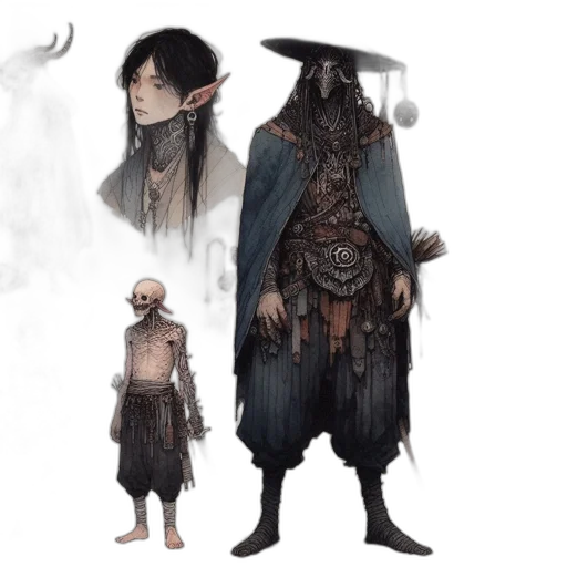 concept art, fantasy art, comic book art, pixel art transparent PNG cut-out