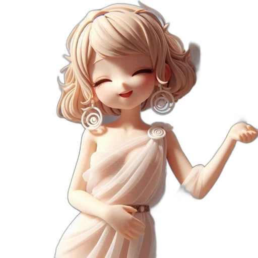 dress, staff, jewelry, face transparent PNG cut-out