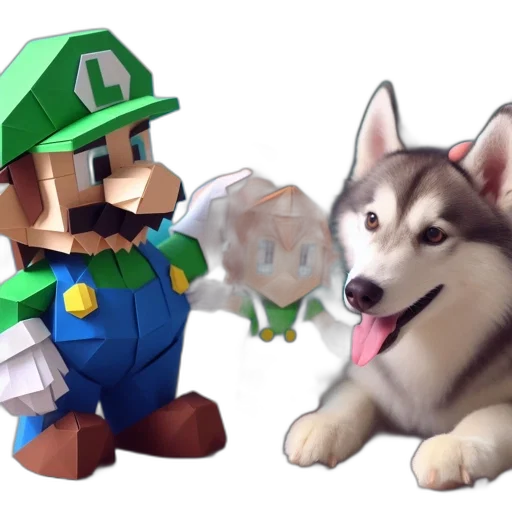 pixel art, concept art, 3d render, watercolor transparent PNG cut-out