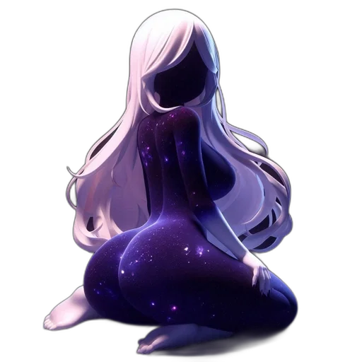 dress, creature, hair, crown transparent PNG cut-out