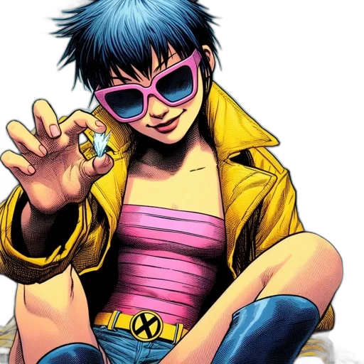 jacket, comic book art, concept art, cartoon transparent PNG cut-out