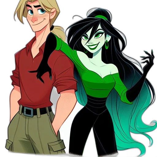 comic book art, concept art, cartoon, fantasy art transparent PNG cut-out