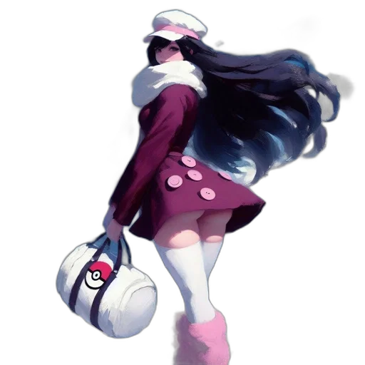 dress, staff, hat, concept art transparent PNG cut-out