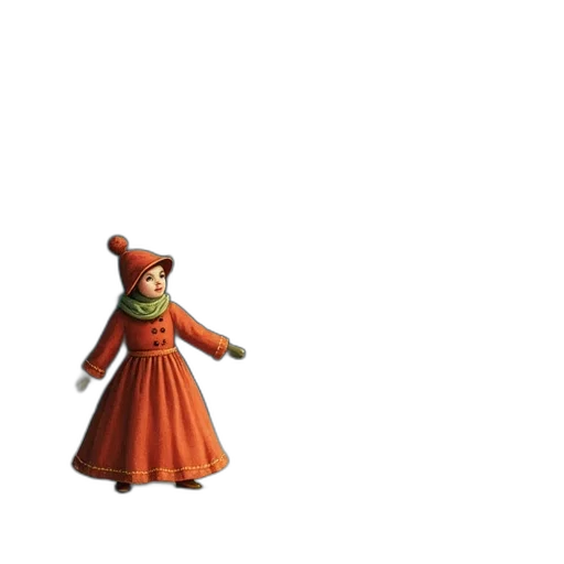 staff, hat, dress, jacket transparent PNG cut-out