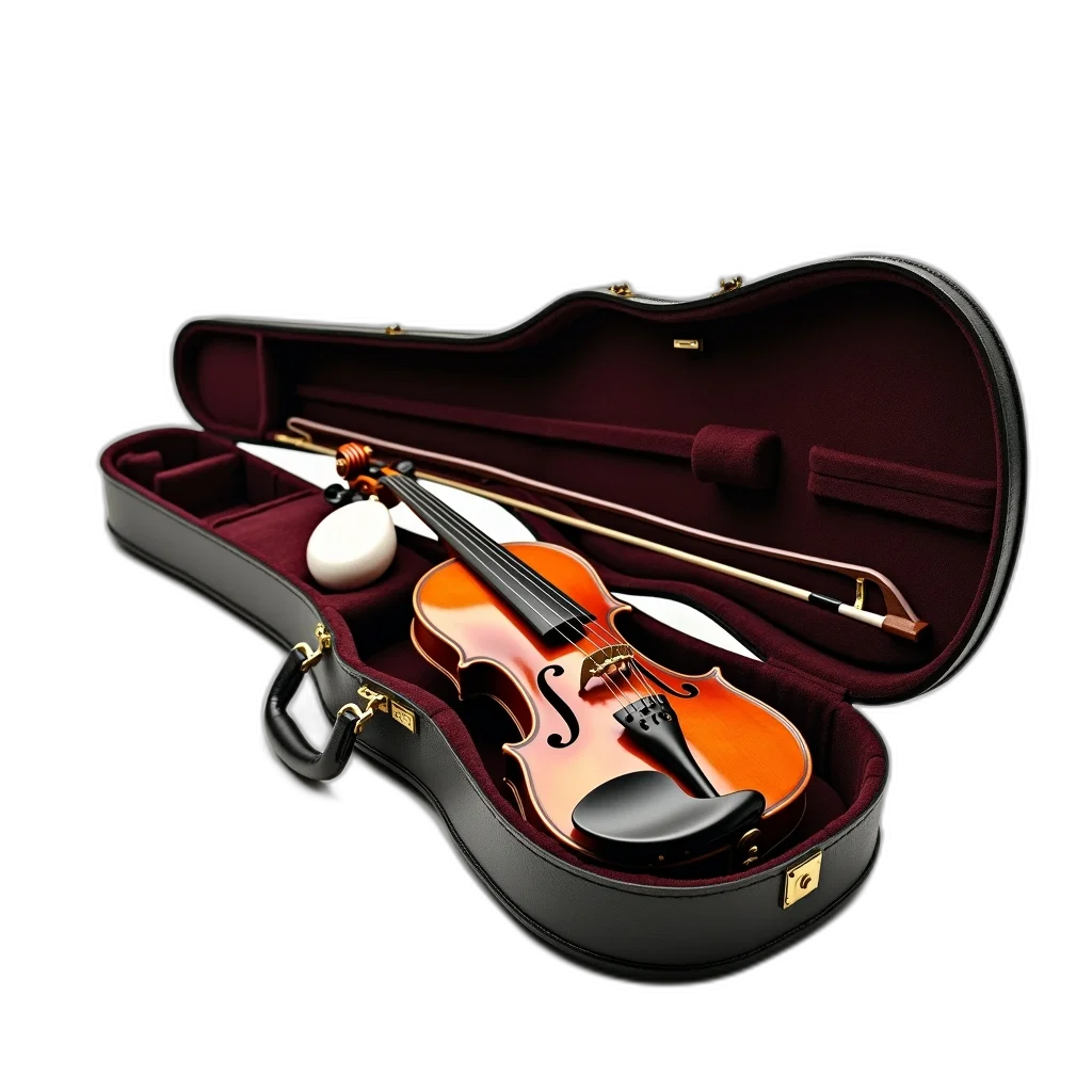 3d render, photorealistic, concept art, violin transparent PNG cut-out