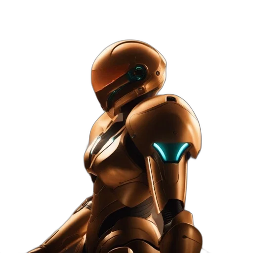 robot, concept art, 3d render, cyberpunk transparent PNG cut-out
