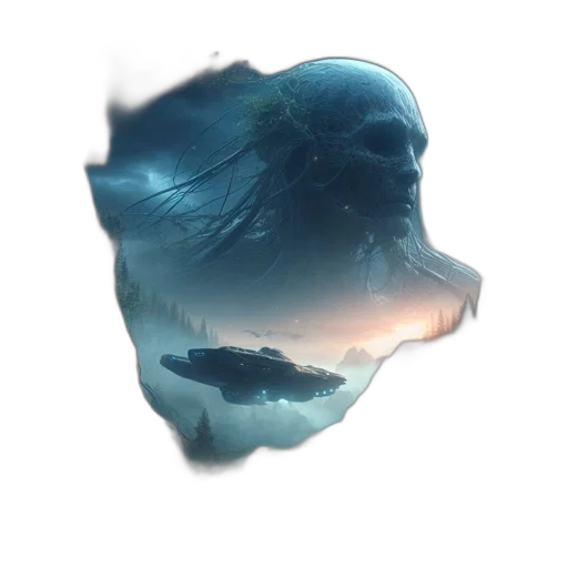 mask, face, creature, hair transparent PNG cut-out