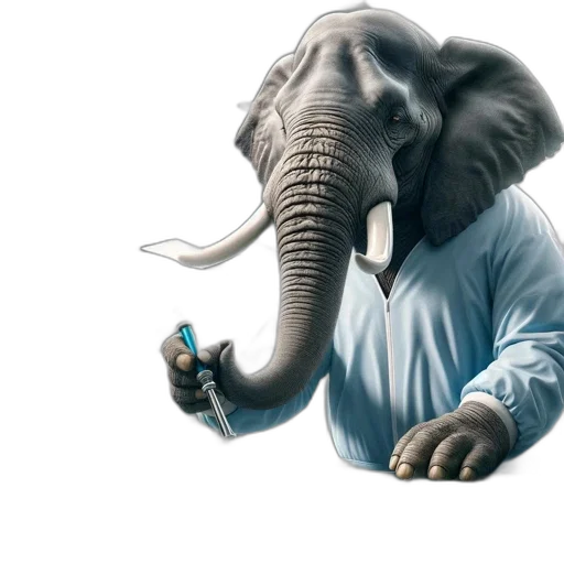 animal, concept art, 3d render, photorealistic transparent PNG cut-out