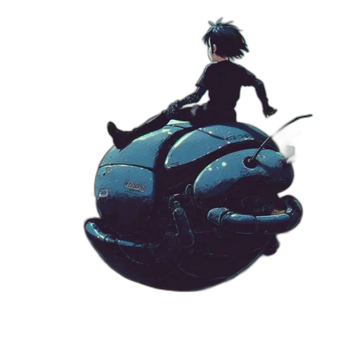 dragon, umbrella, creature, robot transparent PNG cut-out