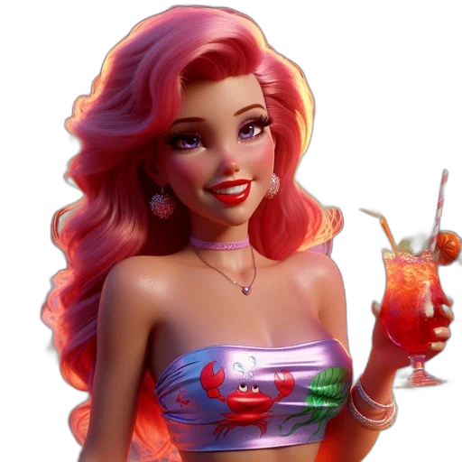 dress, jewelry, 3d render, cartoon transparent PNG cut-out
