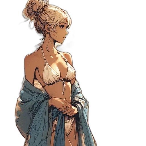 dress, concept art, fantasy art, comic book art transparent PNG cut-out