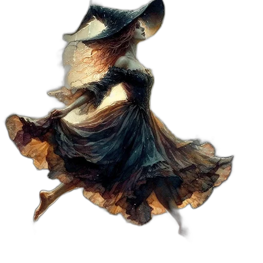 dress, hat, hair, mask transparent PNG cut-out