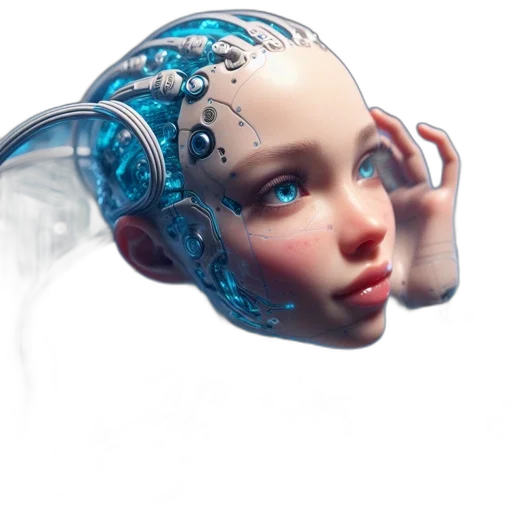 robot, mask, face, creature transparent PNG cut-out