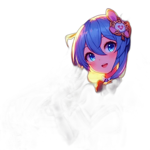 crown, staff, face, flower transparent PNG cut-out