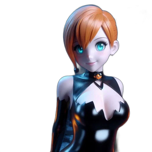 robot, dress, 3d render, concept art transparent PNG cut-out
