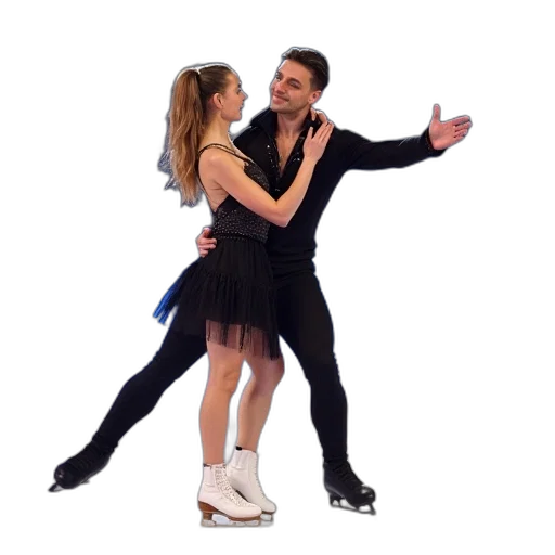 dress, city street, ice, dancers transparent PNG cut-out