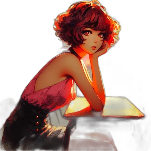 dress, staff, fantasy art, concept art transparent PNG cut-out