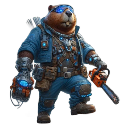 staff, animal, creature, robot transparent PNG cut-out