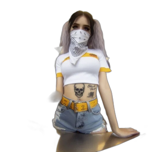 mask, concept art, 3d render, photorealistic transparent PNG cut-out