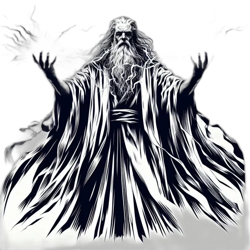 staff, creature, hair, concept art transparent PNG cut-out
