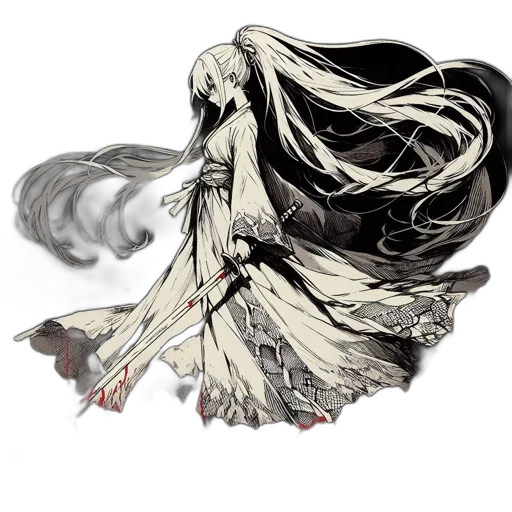 dress, hair, mask, dragon transparent PNG cut-out