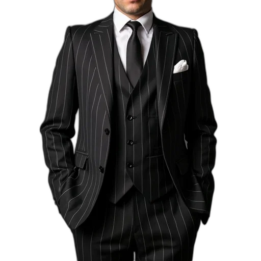 jacket, staff, photorealistic, monochrome transparent PNG cut-out