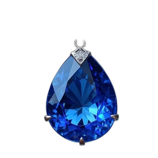 jewelry, crown, 3d render, blue transparent PNG cut-out