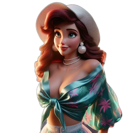 dress, jewelry, concept art, 3d render transparent PNG cut-out