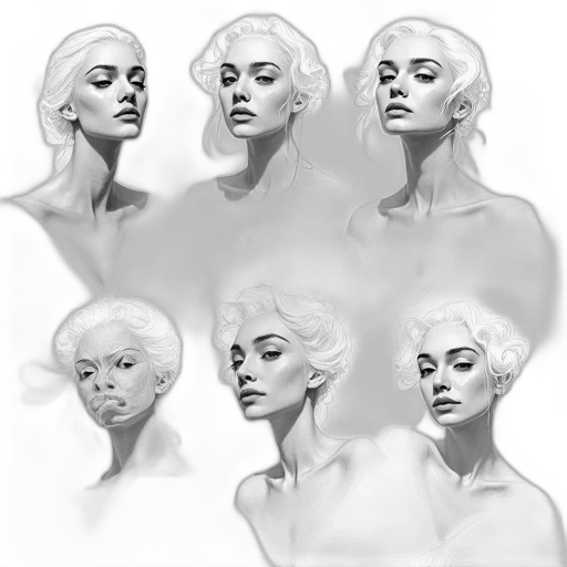 face, crown, creature, concept art transparent PNG cut-out