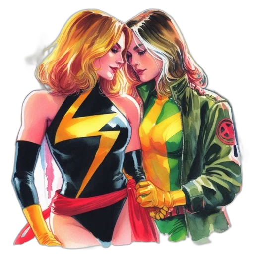 jacket, comic book art, concept art, watercolor transparent PNG cut-out