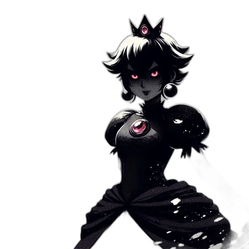dress, crown, mask, staff transparent PNG cut-out