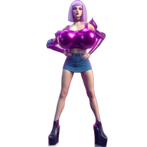 dress, jacket, weapon, robot transparent PNG cut-out