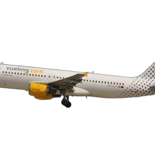 3d render, vueling, airplane, logo transparent PNG cut-out
