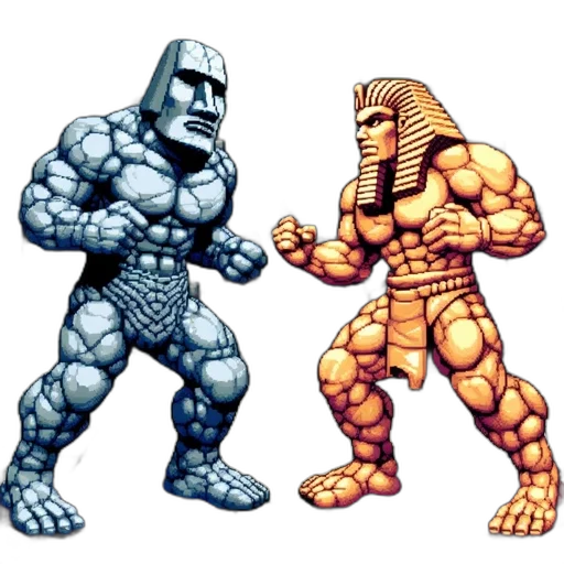 pixel art, concept art, comic book art, fantasy art transparent PNG cut-out