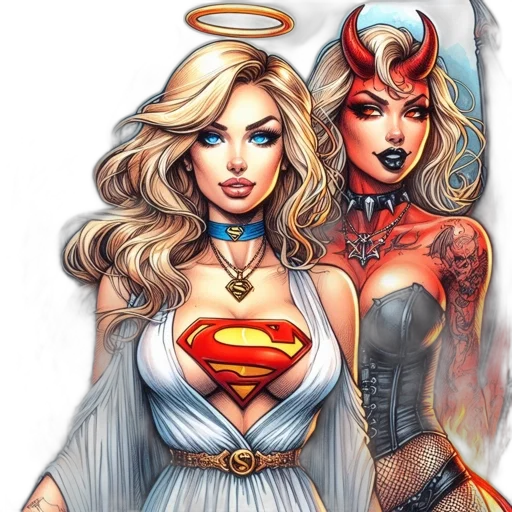 comic book art, fantasy art, concept art, cartoon transparent PNG cut-out