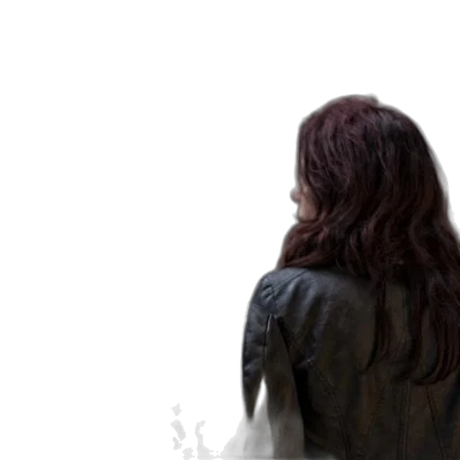 jacket, hair, dress, photorealistic transparent PNG cut-out