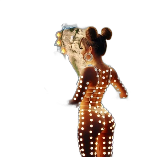 dress, mask, hair, robot transparent PNG cut-out