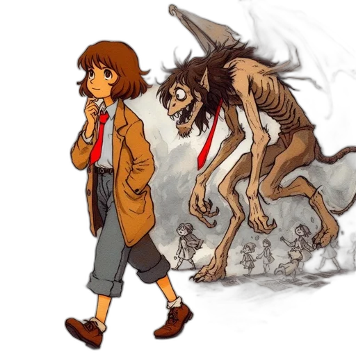 creature, animal, jacket, concept art transparent PNG cut-out