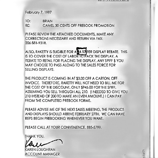 letter, dated, february, 1997 transparent PNG cut-out