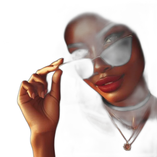 jewelry, face, photorealistic, concept art transparent PNG cut-out