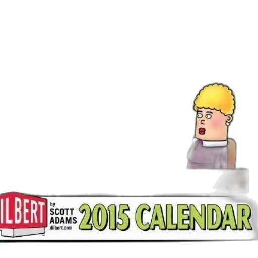 pixel art, dilbert, calendar, cover transparent PNG cut-out