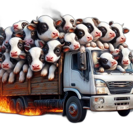 car, animal, food, weapon transparent PNG cut-out