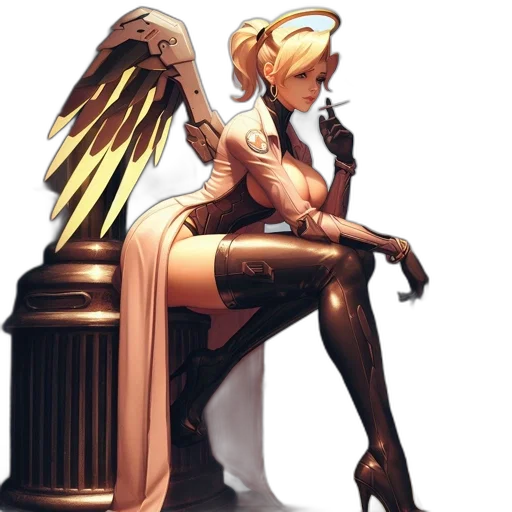 staff, robot, concept art, comic book art transparent PNG cut-out