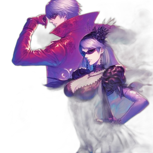 concept art, fantasy art, comic book art, cyberpunk transparent PNG cut-out