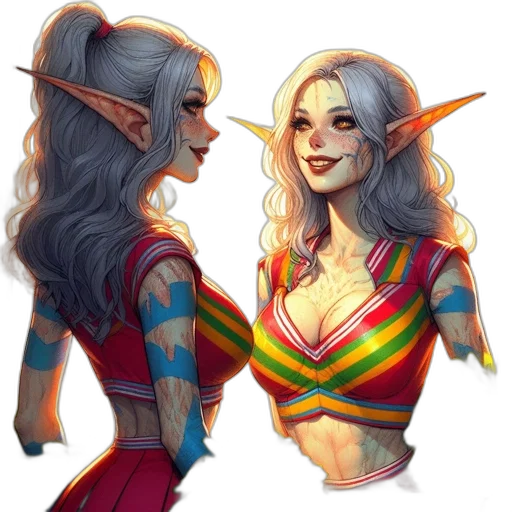 fantasy art, concept art, pixel art, comic book art transparent PNG cut-out