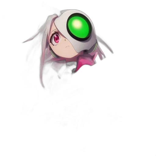 robot, creature, face, staff transparent PNG cut-out