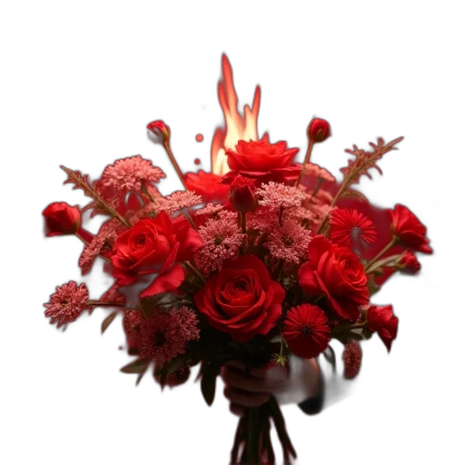 flower, crown, 3d render, photorealistic transparent PNG cut-out