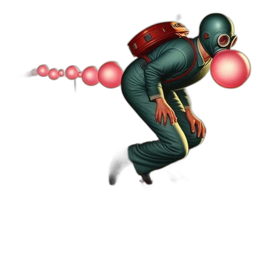robot, creature, weapon, staff transparent PNG cut-out